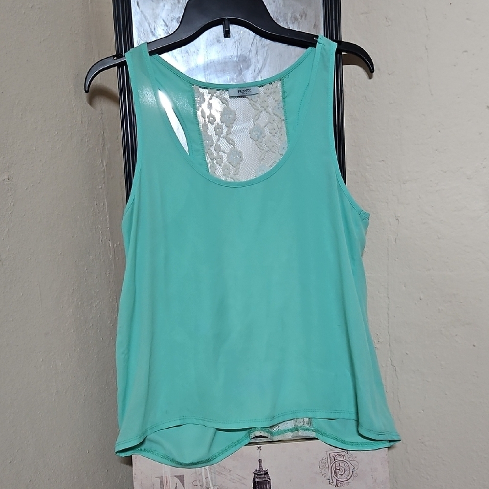 Mint Green Sleeveless Top